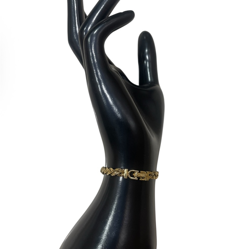 Sale‼️Christian Dior Authentic Gold Plated Braided Bracelet- Preowned - Picture 10 of 10